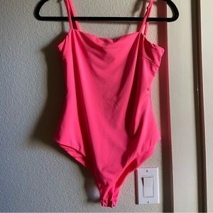 Princess Polly neon pink bodysuit